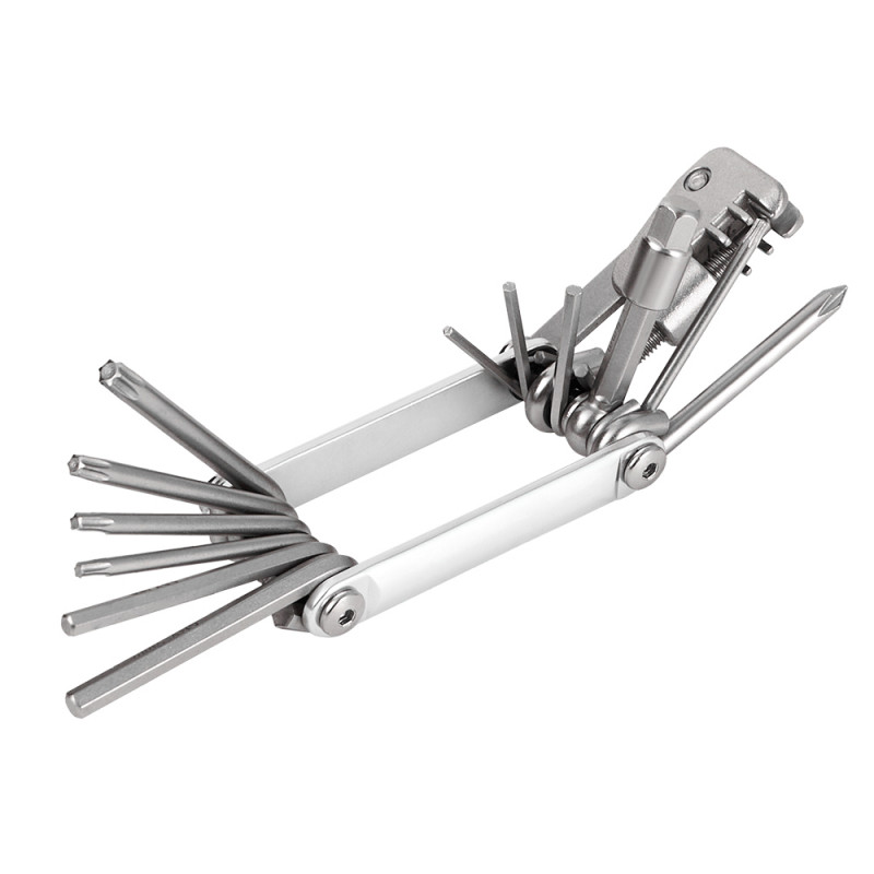 Мультитул сірий 2-2.5-3-4-5-6-8мм T10-T15-T20-T25-T30 вижим ланцюга CrV (GR60670)