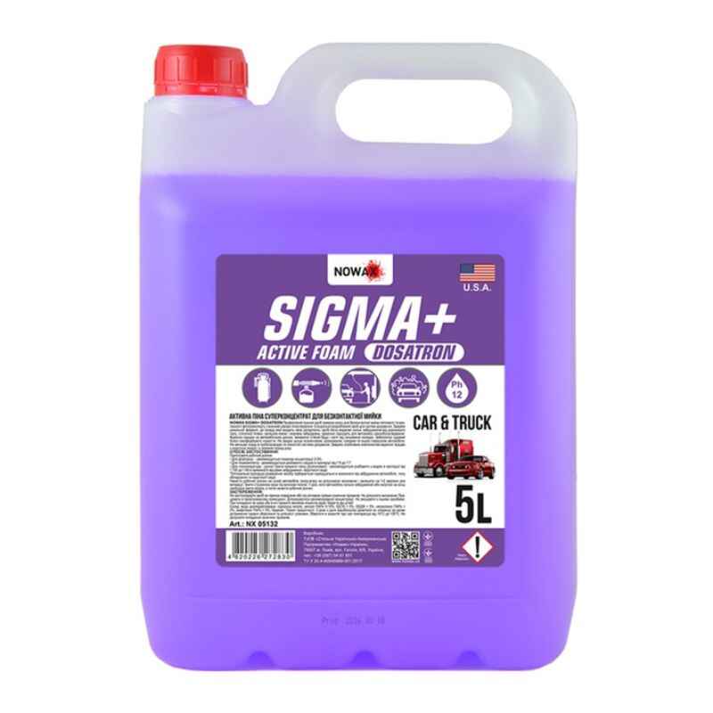 Активна піна концентрат 5л Nowax SIGMA+ для безконтактної мийки (NX05132)