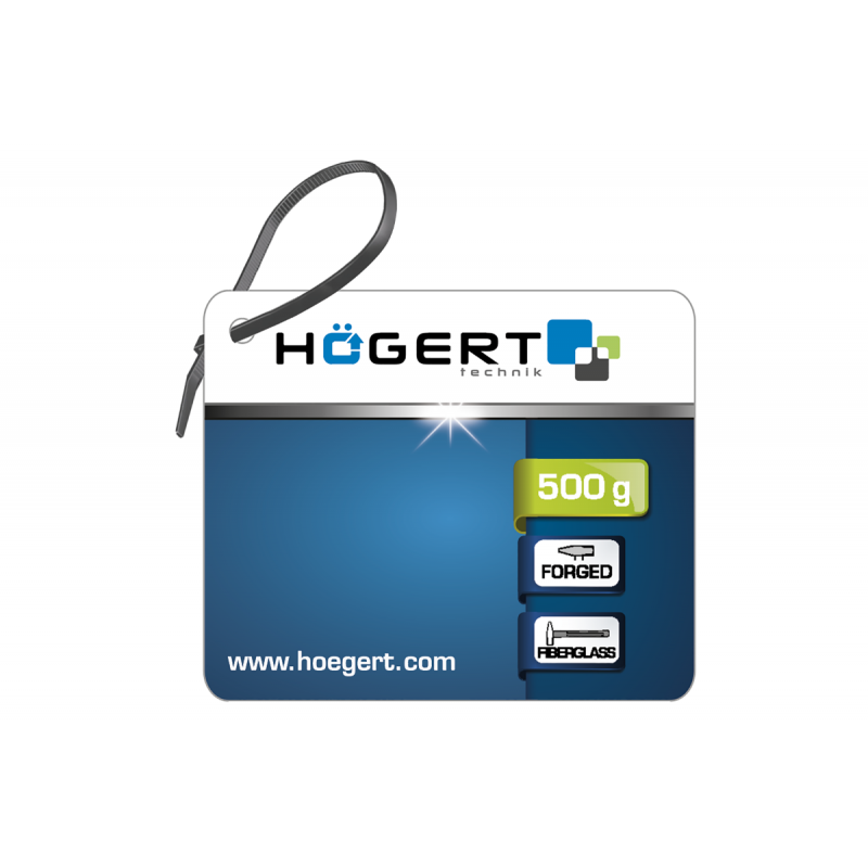 Молоток слюсарний 500 г з рукояткою зі скловолокна Hogert (HT3B025)