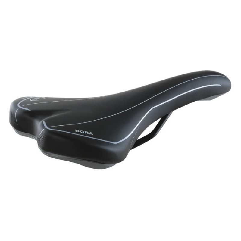 Сідло велосипедне Selle Monte Grappa Bora чорно-сіре 275x145mm (SMG-30214)