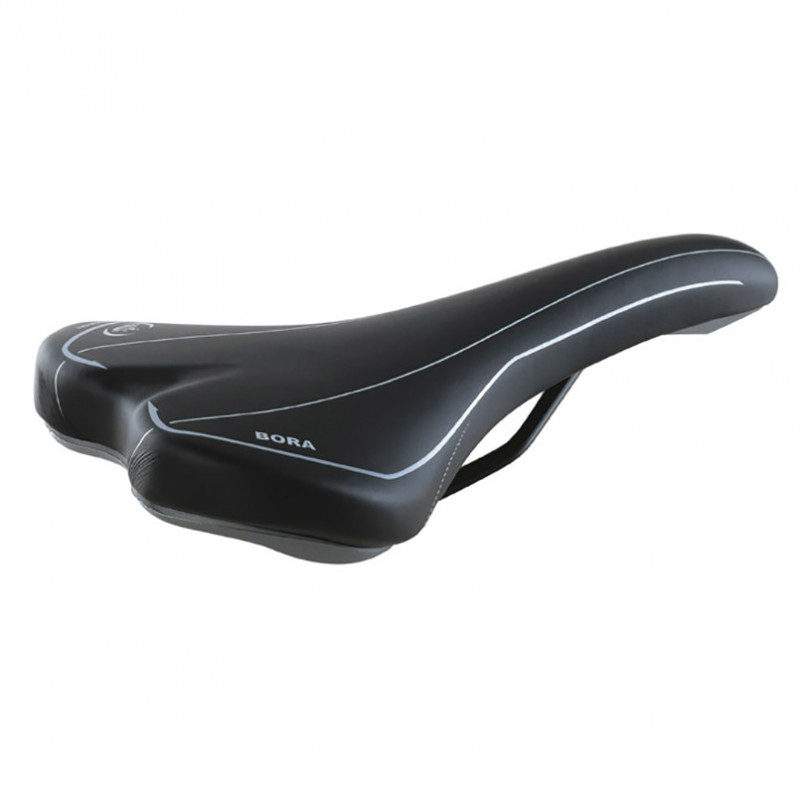 Сідло велосипедне Selle Monte Grappa Bora чорно-сіре 275x145mm (SMG-30214)