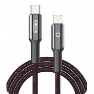 Кабель BREVIA Type-C to Lightning 30W 1,2m, black, box (250шт.) (54120BCLC1)