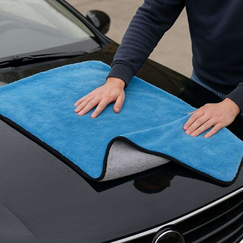 Рушник вологопоглинаючий з мікрофібри 50x80 RG синій (TRY-4567)