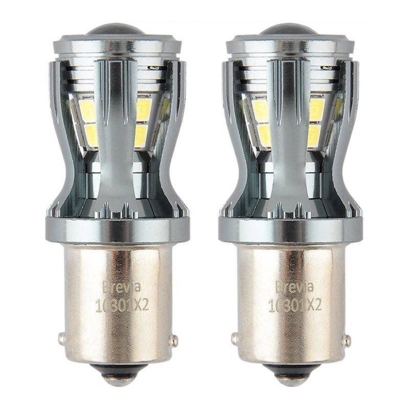 Brevia PowerPro P21W 350Lm 14x2835SMD 12/24V CANbus, 2шт (10301X2)