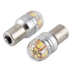 Brevia S-Power P21W 330Lm 15x2835SMD 12/24V CANbus, 2шт (10201X2)