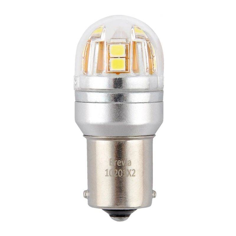 Brevia S-Power P21W 330Lm 15x2835SMD 12/24V CANbus, 2шт (10201X2)