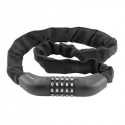 Замок на велосипед ланцюговий 1000мм Grey's кодовий зі зміною коду (GR40410)