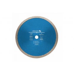 Диск алмазний відрізний, суцільна кромка 230х2.0х25.2 мм Hogert (HT6D706)