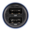 Автомобільний зарядний пристрій Brevia ePower DualDrive 15W 2xUSB-A, прозорий синій (46515DUBL)