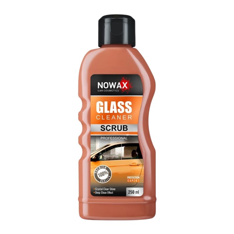 Абразивний очисник для скляних  поверхонь від водного каменя Nowax Glass Cleaner Scrub 250ml (21шт)