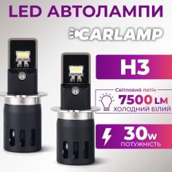 Світлодіодні автолампи Carlamp Day Light Gen 2 H3 5800K 7500 Lm (DLG2H3)