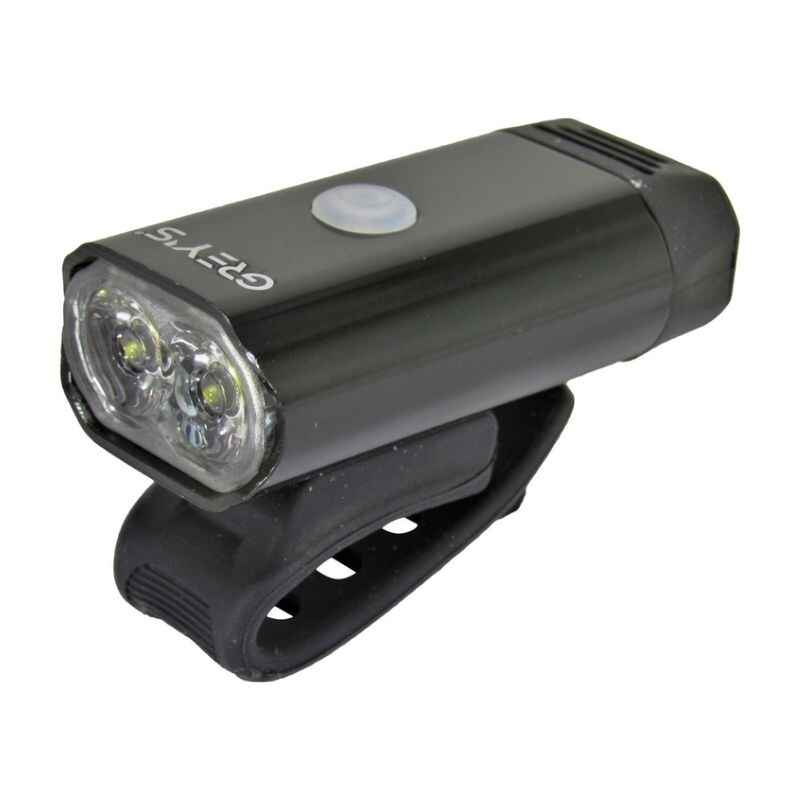 Фара на велосипед на кермо 400Lm Grey's 1050mAh IPX4 8 режимів до 6 годин роботи (GR10130)