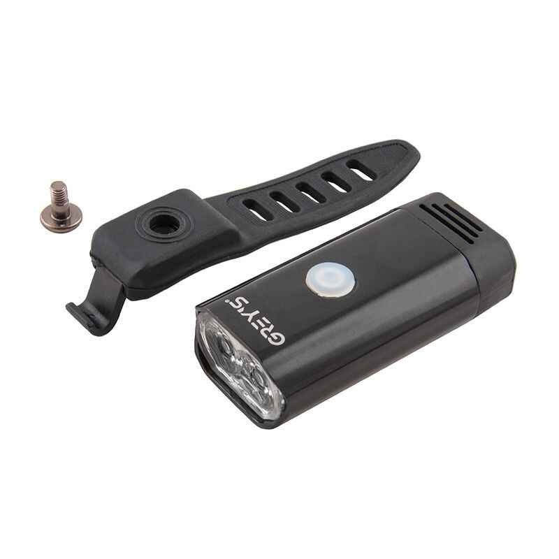 Фара на велосипед на кермо 400Lm Grey's 1050mAh IPX4 8 режимів до 6 годин роботи (GR10130)