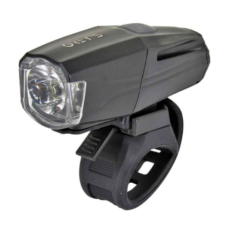 Фара на велосипед на кермо 400Lm Grey's 1400mAh IPX4 8 режимів до 9 годин роботи (GR10110)