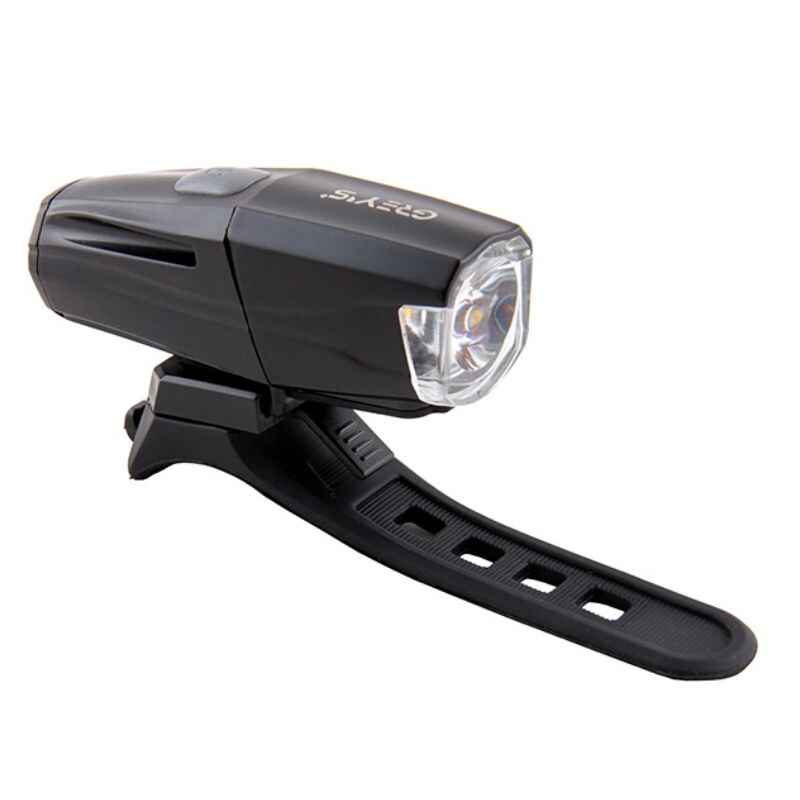 Фара на велосипед на кермо 400Lm Grey's 1400mAh IPX4 8 режимів до 9 годин роботи (GR10110)