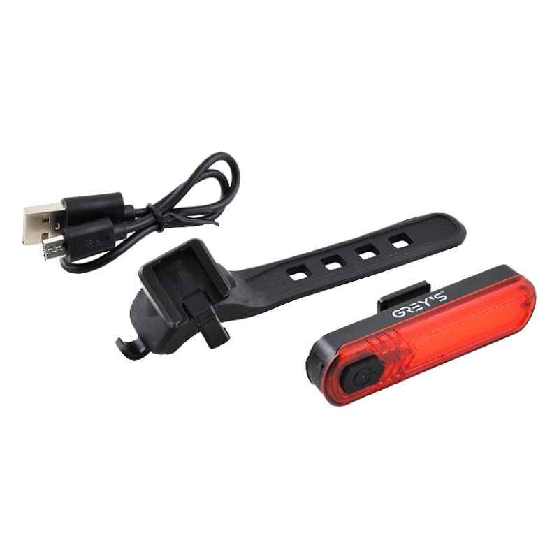 Задній ліхтар на велосипед 10 світлодіодів 60Lm Grey's 330mAh IPX4 8 режимів до 8 годин роботи (GR11150)