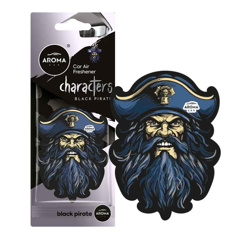 Ароматизатор Aroma Car Cellulose Characters - Black Pirat сухий (12047)