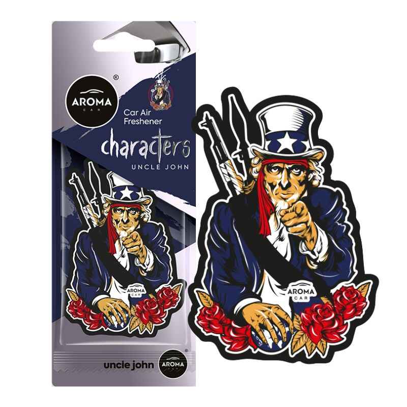 Ароматизатор Aroma Car Cellulose Characters - Uncle John сухий (12048)