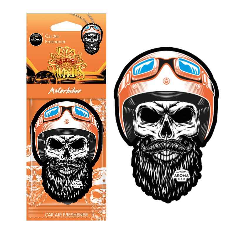 Ароматизатор Aroma Car Cellulose Dia De Los Muertos - Motorbike сухой (12074)