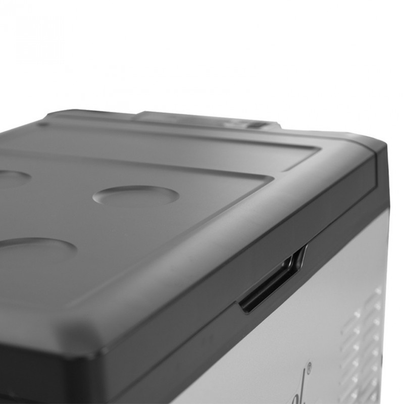 Портативний холодильник 75л BREVIA автохолодильник із LG-компресором сталевий 12/24В 220В (22475)