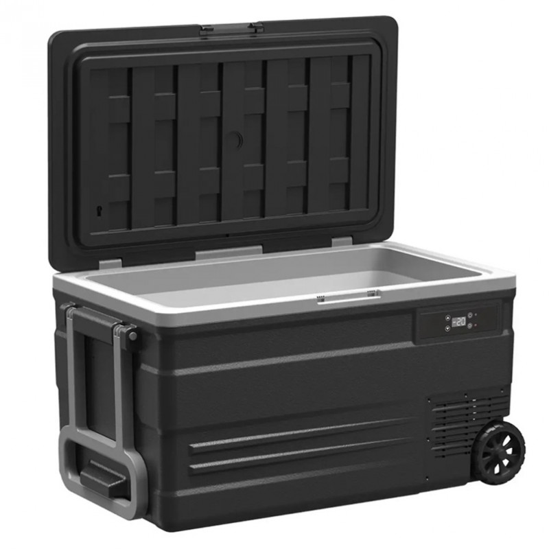 Автохолодильник 75л компрессорный BREVIA холодильник на колесах с LG-компрессором пластиковый 12/24В 220В (22825)