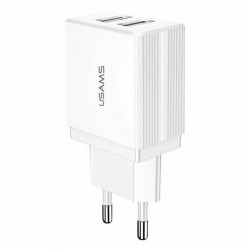 Зарядний пристрій Usams подвійний USB 2.1A (CC90TC01)
