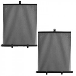 Автошторки сонцезахисні шторки на бокове скло 55х45см сітка CarLife 2шт (SS045)