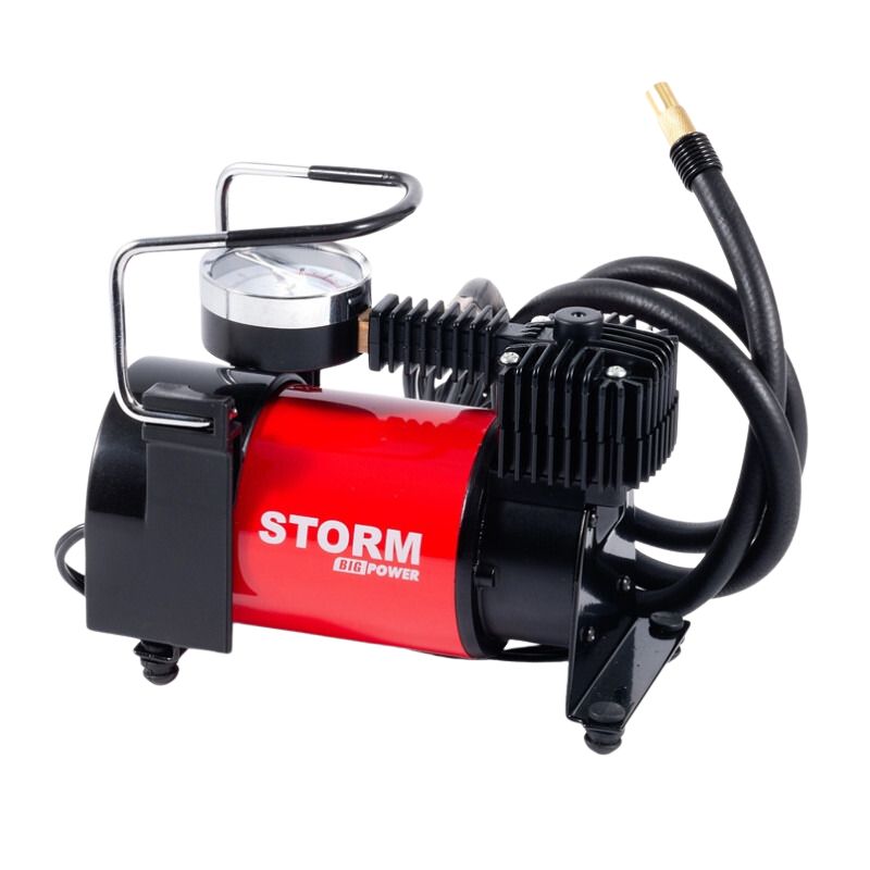 Автомобільний компресор у прикурювач однопоршневий для шин R13-R16 STORM Big Power 10Атм 37л/хв 170Вт (20310)