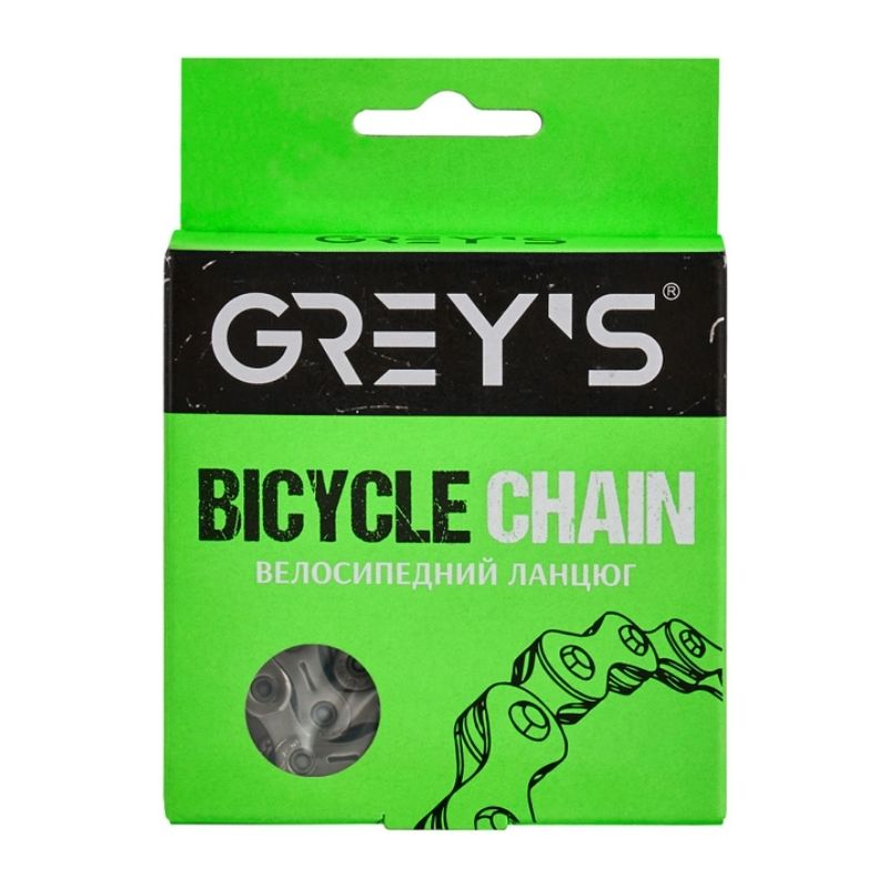 Ланцюг велосипедний Greys 10 швидкостей SH10 Silver 116 ланок (GR24310)