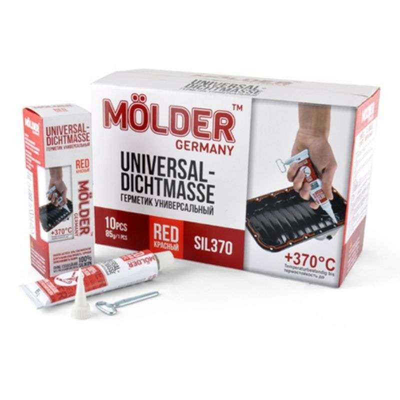 Герметик силіконовий для формування прокладок червоний Molder -50+370°С 85г (SIL370)