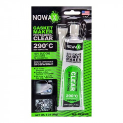 Герметик силіконовий для формування прокладок прозорий NOWAX -73+290°С 85г (NX34309)