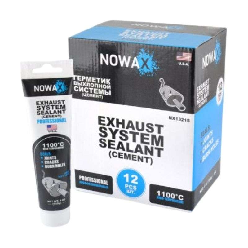 Герметик керамічний термостійкий для вихлопної системи NOWAX +1100⁰C 150г сірий (NX13215)