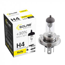 Лампа галогенна цоколь H4 Solar Rally +30% 12V 1шт (1214)