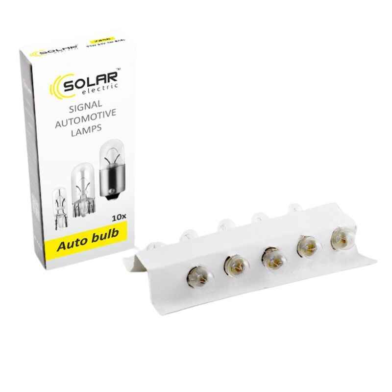 Лампи галогенні Solar T4W 24V 10 штук (одна упаковка) (2456)