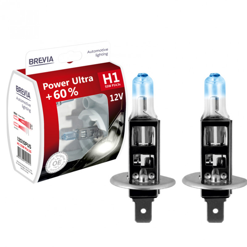 Лампа галогенна Brevia H1+ 60% Set (12010PUS)