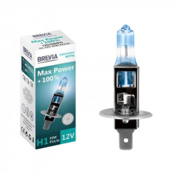 Лампа галогенна цоколь H1 Brevia Max Power + 100% 1шт (12010MPC)