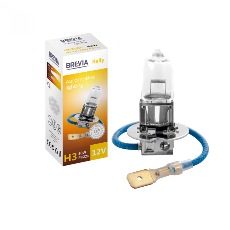 Лампа галогенна Brevia H3 Rally (картон) (12030RC)