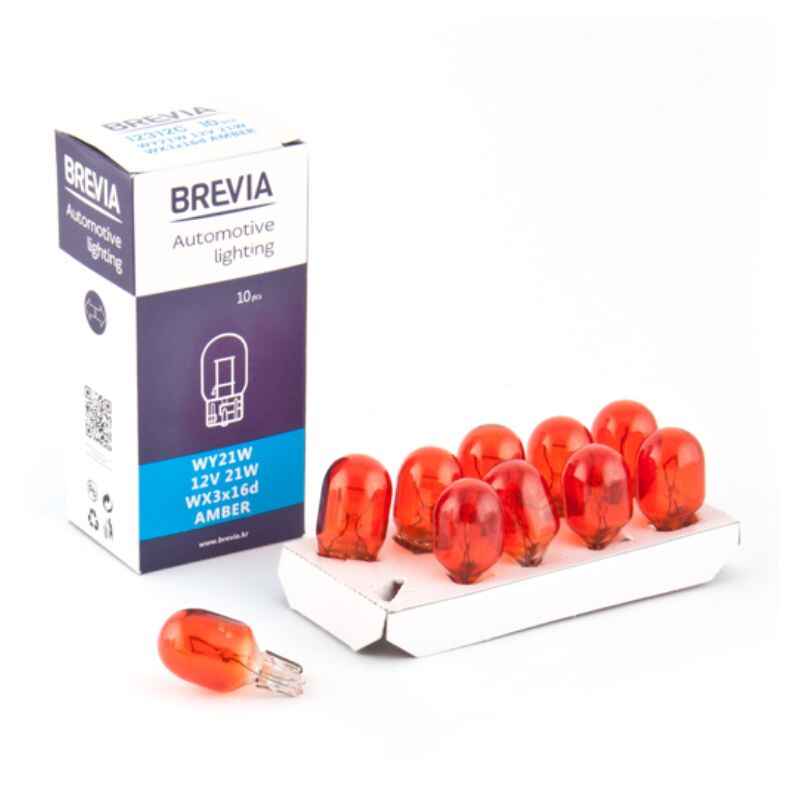 Лампи галогенні Brevia WY21W 10 штук (одна упаковка) (12312C)