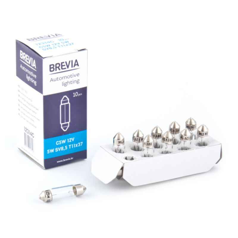 Лампи галогенні Brevia C5WT11x37 12V 10 штук (одна упаковка) (12314C)
