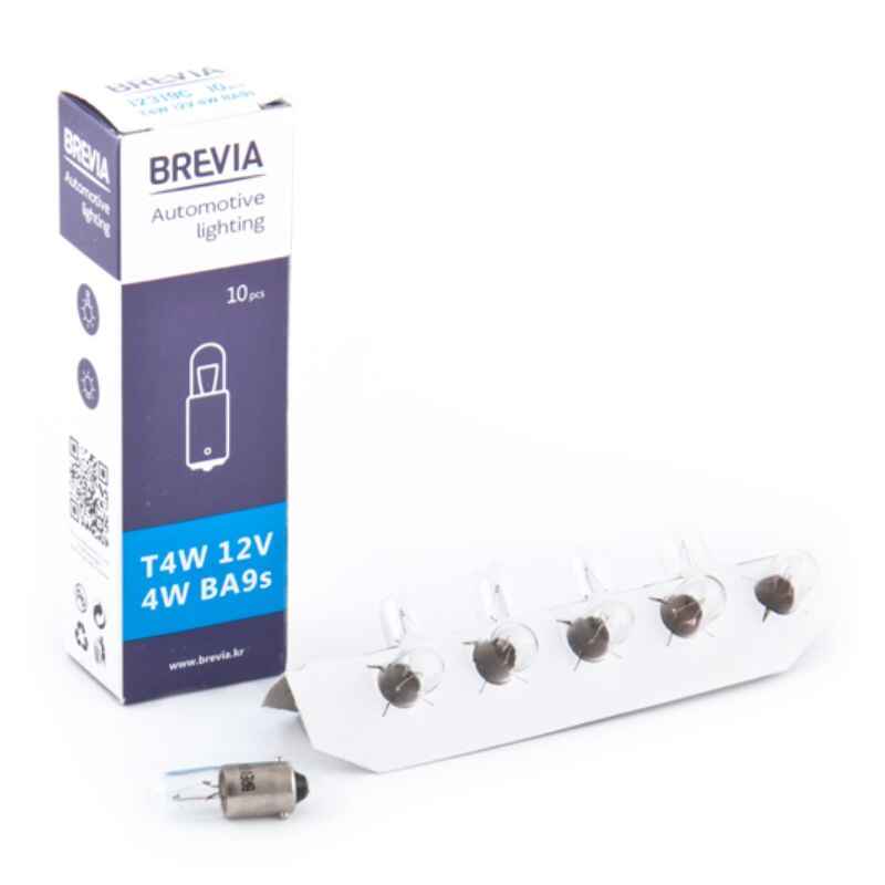 Лампи галогенні Brevia T4W 12V 10 штук (одна упаковка) (12319C)