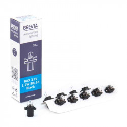 Лампи галогенні BAX B8.3d Brevia Black 12V 10 штук (одна упаковка) (12322C)