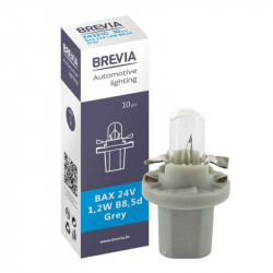 Лампи галогенні Brevia BAX B8.5d сірий 24V 10 штук (одна упаковка) (24321C)
