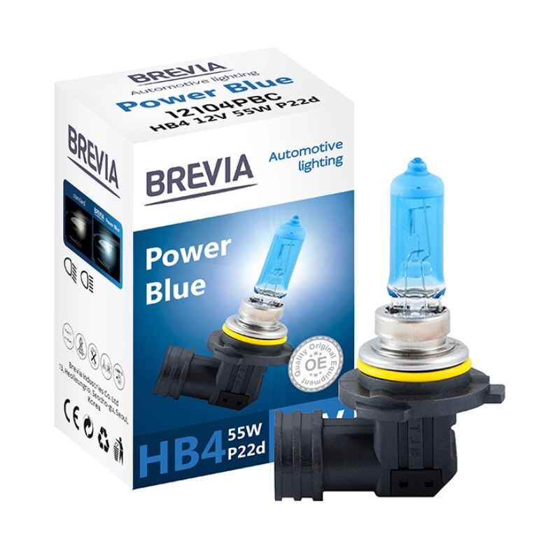 Лампа галогенна цоколь HB4 Brevia Power Blue 1шт (12104PBC)