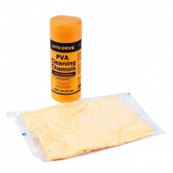 Салфетка влаговпитывающая из искусственной замши 43х32см Autodrive в тубусе желтая (AD0210)