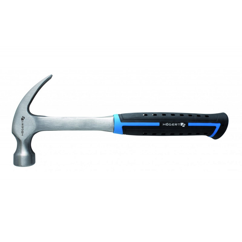 Молоток столярний монолітний 450 г з ручкою зі скловолокна Hogert (HT3B035)