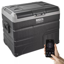 Портативний холодильник компресорний 47л BREVIA автохолодильник з автономною роботою пластиковий 12/24В 220В (22660)