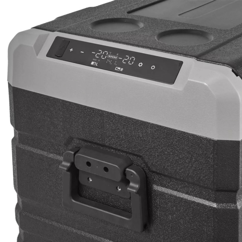 Портативный холодильник компрессорный 47л BREVIA автохолодильник с автономной работой пластиковый 12/24В 220В (22660)