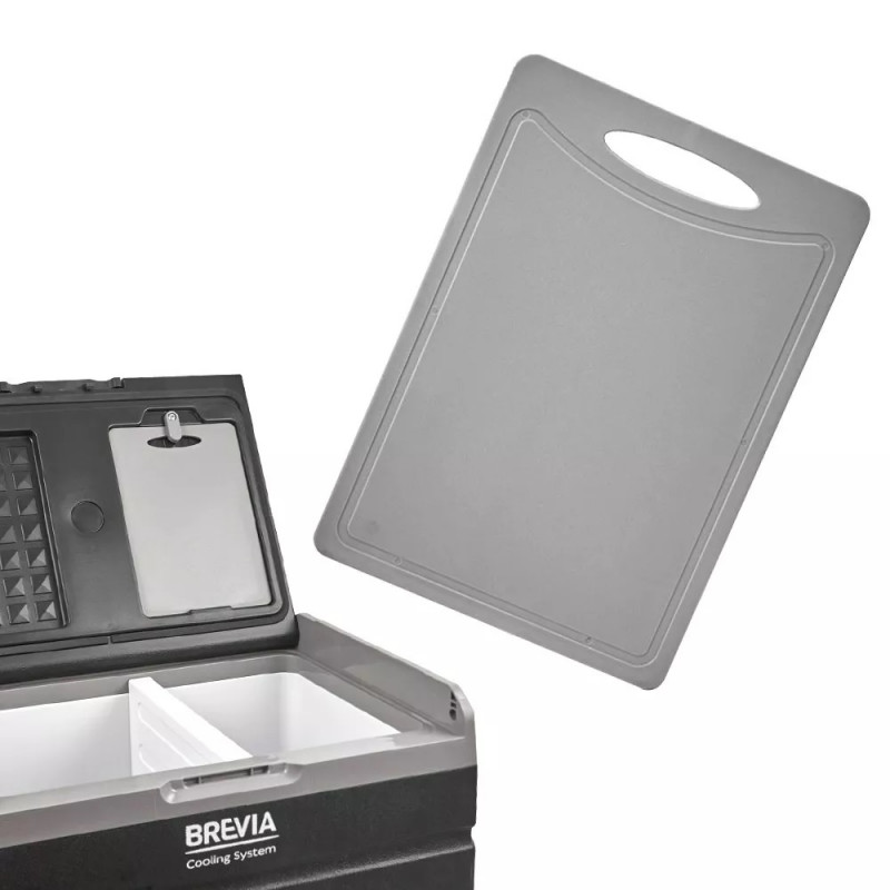 Портативный холодильник компрессорный 47л BREVIA автохолодильник с автономной работой пластиковый 12/24В 220В (22660)