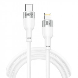Кабель BREVIA Type-C to Lightning 30W 1.2m, white, box (250шт.) (52120WCLC1)