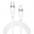 Кабель BREVIA Type-C to Lightning 30W 1.2m, white, box (250шт.) (52120WCLC1)